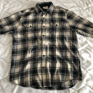 Black & White Plaid Field & Stream Flannel L/S